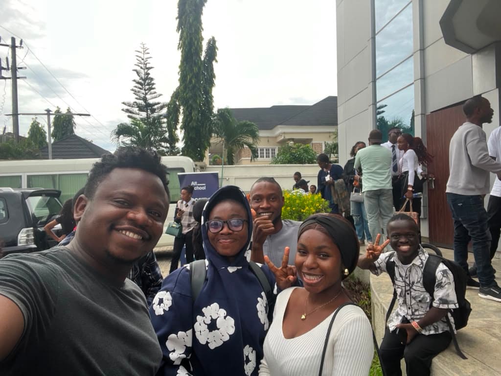 A group selfie with the AltSchool community