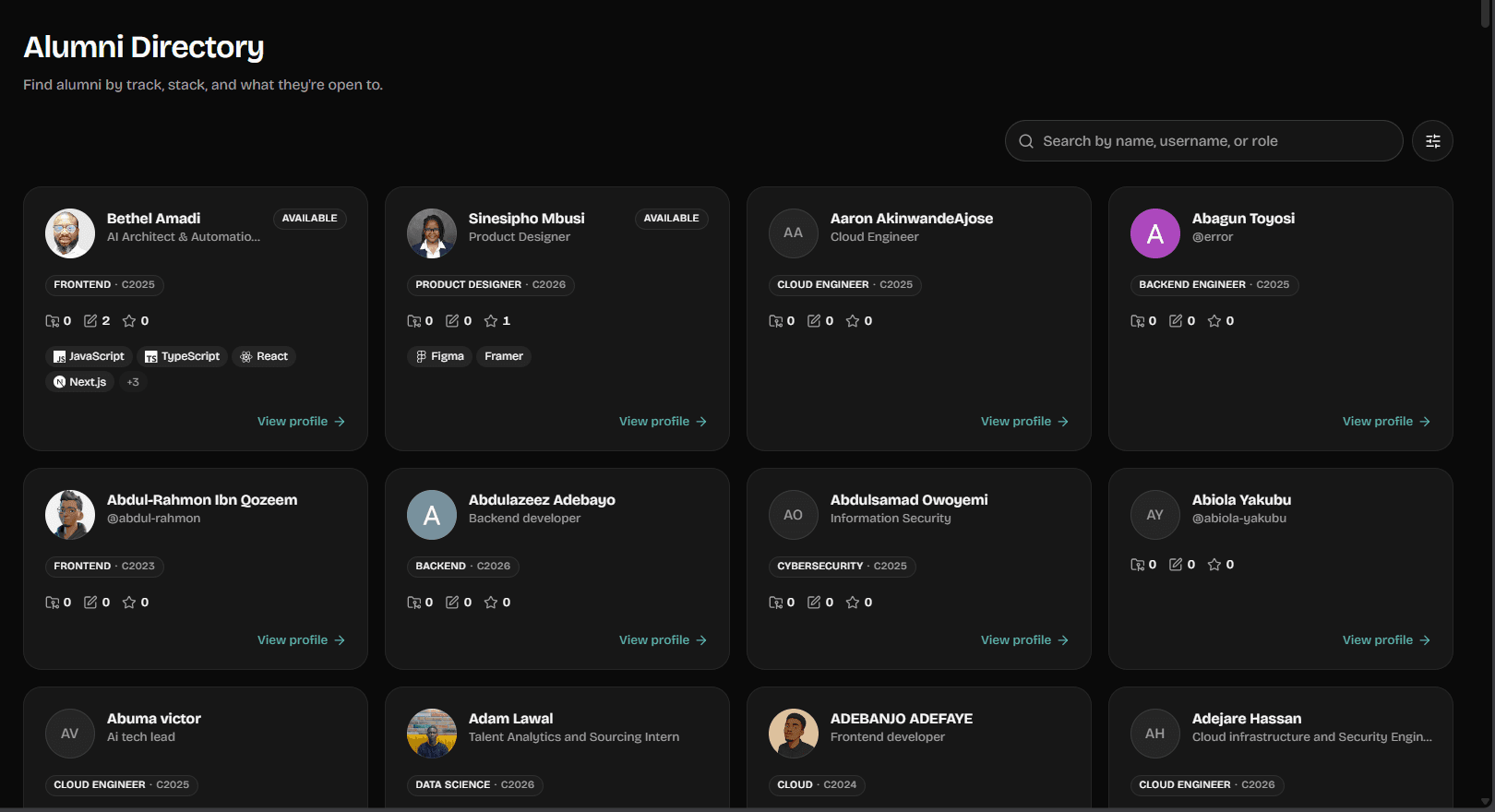 AltBase directory view
